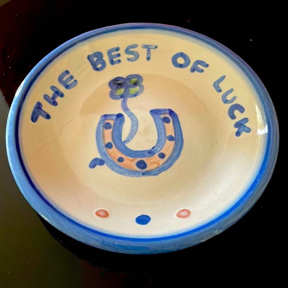 MA Hadley Best of Luck 4 inch plate